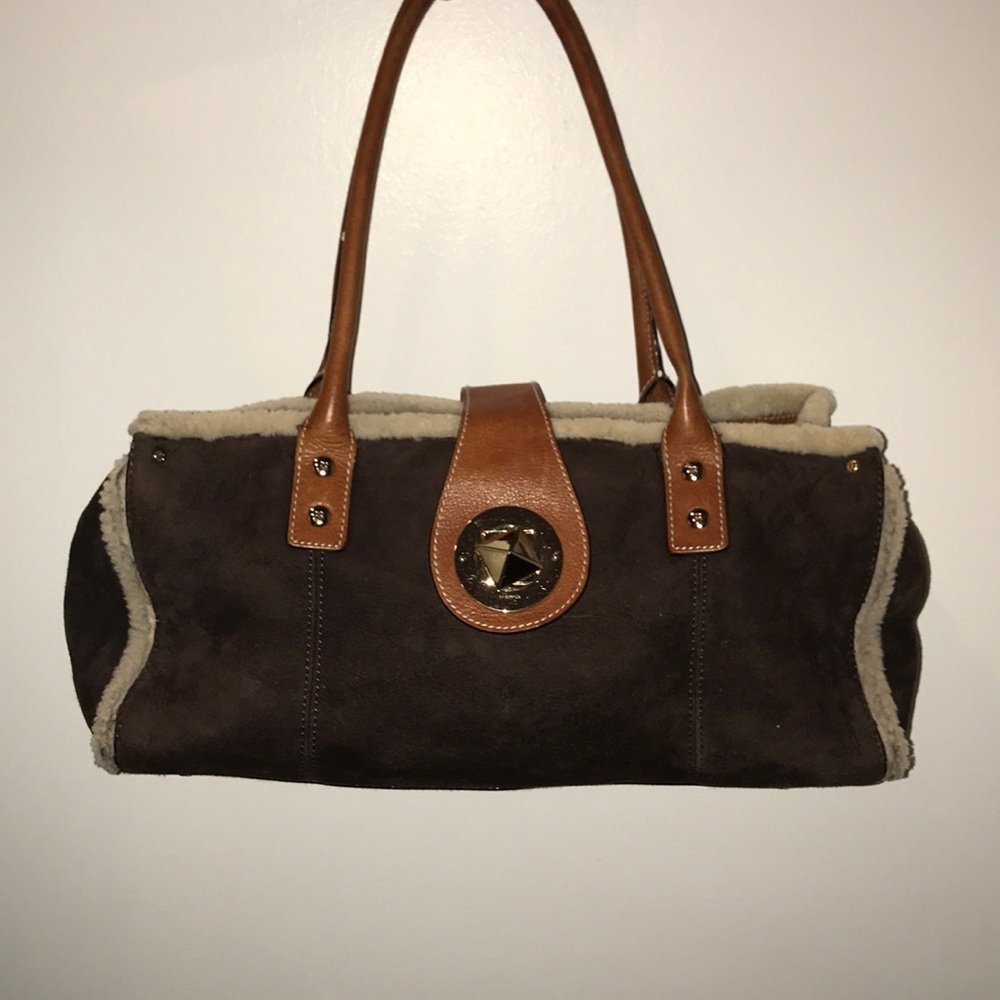 Brown Shearling Kate Spade Handbag